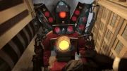 Infected Titan Speakerman attacking the .