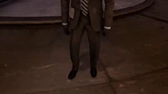 The Secret Agent stomping his foot on the ground.