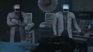A buzzsaw and a tentacle getting activated.