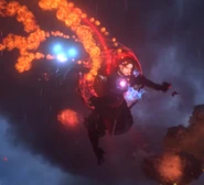 The Duchess Astro Toilet grabbing a Camera Strider in the air.