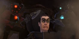 Both Titan Cameraman and  holding the  in place for .