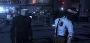 The Detective Cameraman leaving with the device.