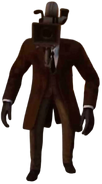 Brown Suited Large Cameraman ?