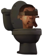 A recreation of what the Deafblind Skibidi Toilet looks like.
