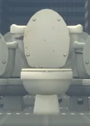 The Large Elderly Skibidi Toilet hiding in its toilet.