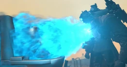 Titan Cameraman violently blasting out a powerful blue flame from his  while the  screamed in pain and agony.