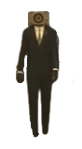 Gray Tied Dark Blue Suited Speakerman ?