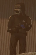A laser AK-47 Rifle.