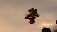 The Assailant commanding the Carrier to annihilate the area before warping away.