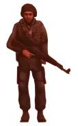 GuyWithAK-47.png (54 KB) Rebel SoldierAppearance: 77 • Season 25 • 78 Rebel Soldiers are human survivors. One of them appeared cooking steak in Episode 78 but he died after the Astro Toilets attack. Status: Endangered (Episode 78: Deceased)