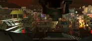 The view of the Shield Dome Safe-haven as it falls to the infected.