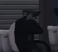 Пристально он.