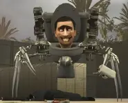 Реактивный Скибиди Туалет с когтями