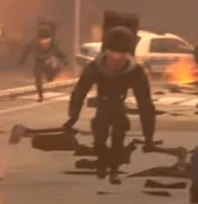 Скибиди Мутант с топорами в 72 эпизоде.