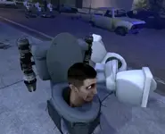 Реактивный Скибиди Туалет застыл от гипноза ТВ Мена