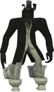 Большой Камерамен с коричневым галстуком