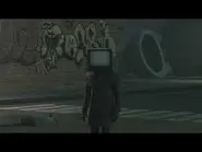 Первый прибывший в город ТВ Мен