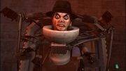 Michael Jackson Skibidi Toilet mostrando sus garras.