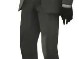 Hombre Bocina con Corbata de Lunares Negra