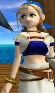 Fina as an Air Pirate during the game's end credits