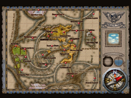 In-game world map of Arcadia.
