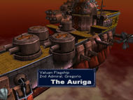 Gregorio's ship, the Auriga.