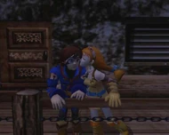 Aika kissing Vyse.