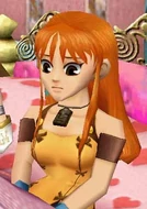 Aika with her hair down.