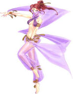 "Bellena's" official art, depicting her in the unaltered outfit from the original Japanese version.