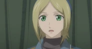 Fina's cameo appearance in the Valkyria Chronicles anime.
