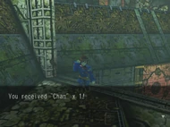 Collecting a Cham on Shrine Island in Skies of Arcadia Legends.