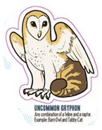An Uncommon, taken from the "Know Your Gryphons" Sticker Sheet