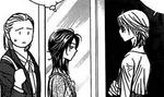 Yoshiomoto and chiori looks away from kyoko