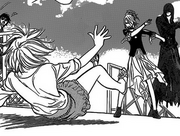 Setsu throws manaka down.png