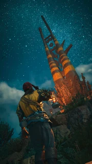 Screenshot of the monument at Royal Burial Ground...