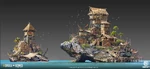 Sea people watchtowers