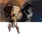 Painwheel's transformation, as seen in Filia's mind.