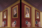 Various Mafia members as seen as portraits in the Medici Tower stage. These ones in particular belonging to Lorenzo and his three sons.