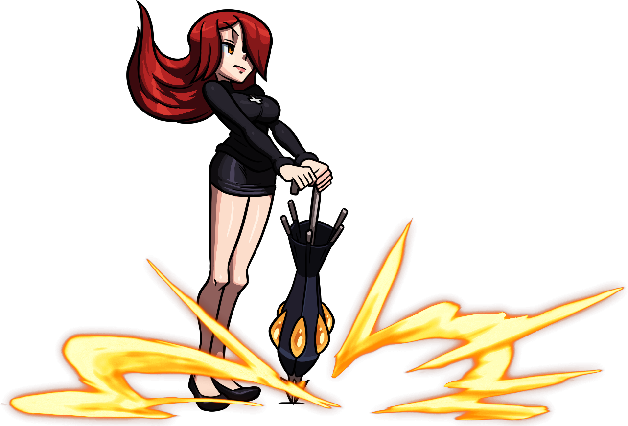 skullgirls parasoul kneesocks