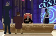 Ottomo, Vitale, Lorenzo and Black Dahlia in the stage's background