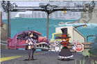 Gameplay mockup featuring the Seaside Highway stage