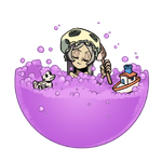 Marie trapped in a bubble from Umbrella's Wish Maker attack