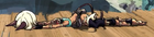 Ms. Fortune laying on her stomach (with head detached)