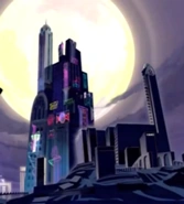 The tower as it appears in Peacock's ending