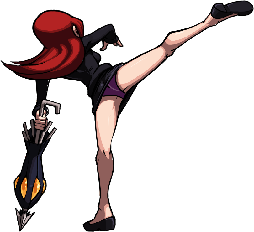 skullgirls parasoul kneesocks