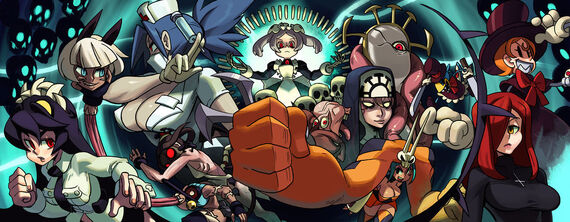 Skullgirls fanime stick group shot by oh8-d5cph8z