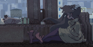 Filia's cameo alongside a commuting pigeon