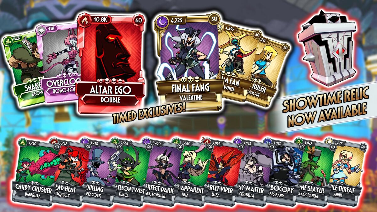 Skullgirls Mobile - Skullgirls Dev @AlmightyBonesLA is feeling festive -  he's giving away Event Relics from every SGM event! There's Necrobreakers  and Season 1 Passes for 2nd Encore up for grabs too!