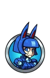 Robo-Fortune Blue Bomber Portrait