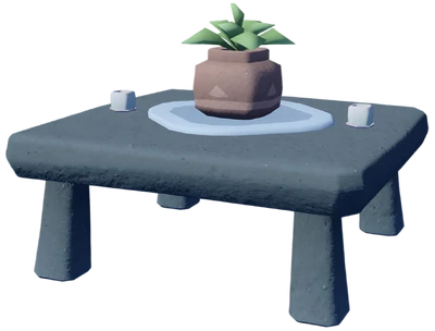 Mesa de Jantar Quadrada de Pedra